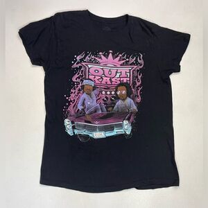 Outkast Graphic T-shirt Women Large Black Short Sleeve Music